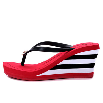 Platform Wedge Slippers