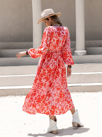 Long Sleeve Cutout Midi Dress