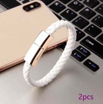 USB Bracelet Charger Cable for iPhone USB C Micro