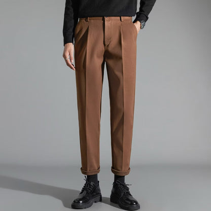 Mens Stylish Slim-fit Wool Casual Pants