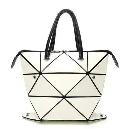 High Quality Geometric Rhombus PU Female Handbag