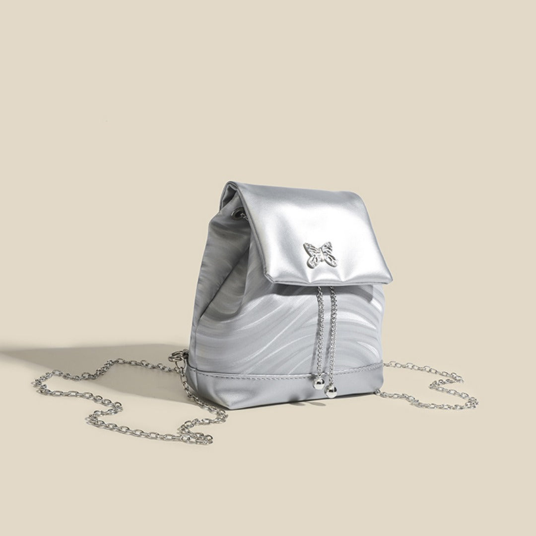Mini chain backpack, bag women&