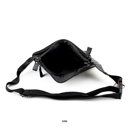 Multifunctional Genuine Leather Chest Bag &amp; Waist Bag for Men and Women – Fanny Pack for Travel, Sports, Running, and Holidays with Multiple Pockets