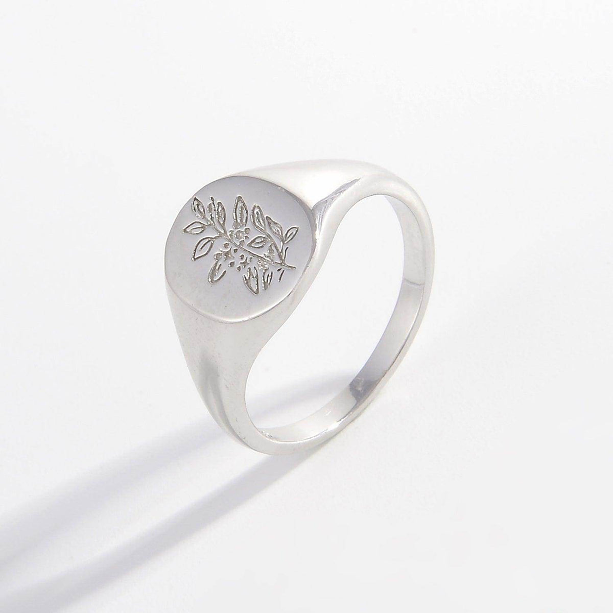 925 Sterling Silver Signet Ring for Men and Women