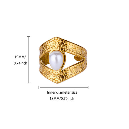 Irregular Wide Band Ring For Women