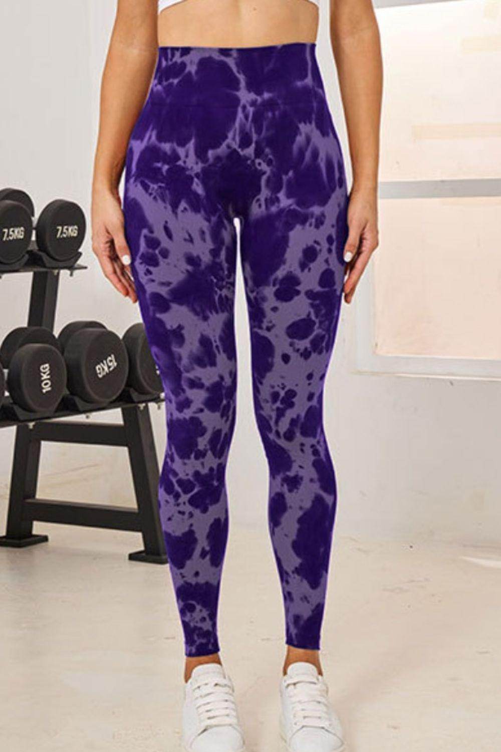 Tie-Dye High Waist Active Leggings for Comfortable Fitness