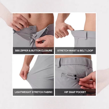 Stretch Solid Color Golf Men&