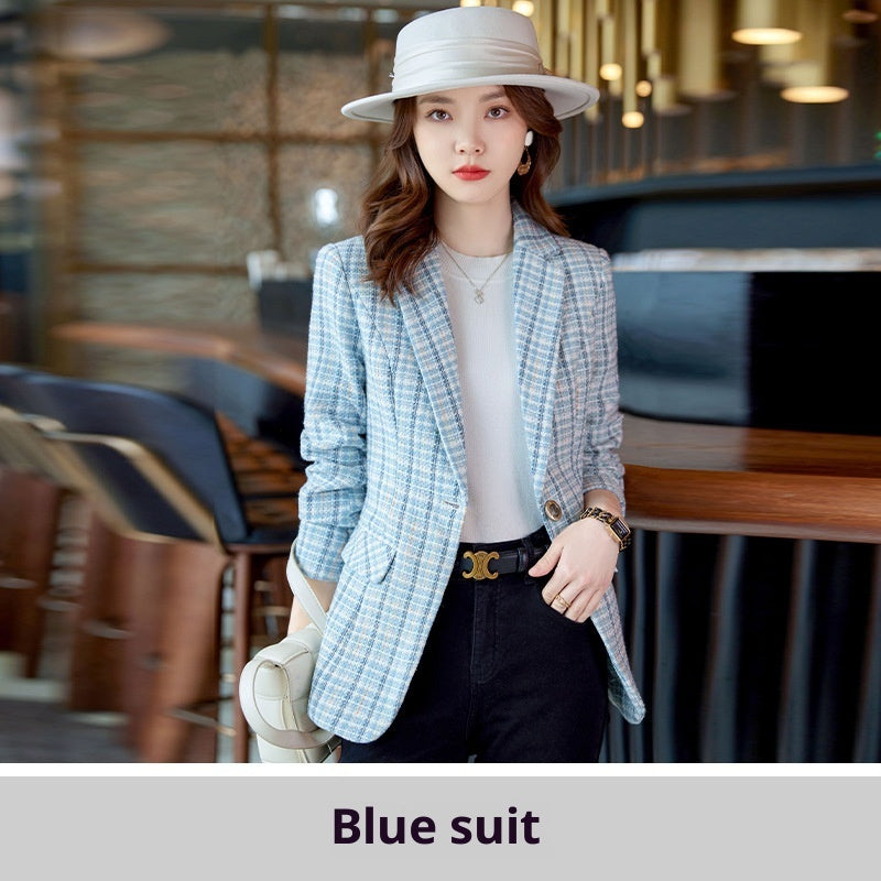Casual Plaid Autumn Western Style Women&