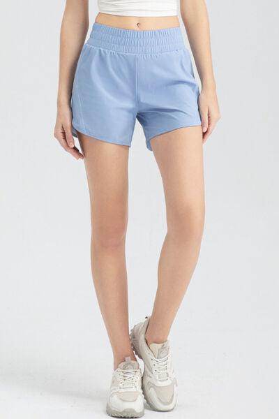 Elastic Waist Active Shorts for Comfortable Workouts