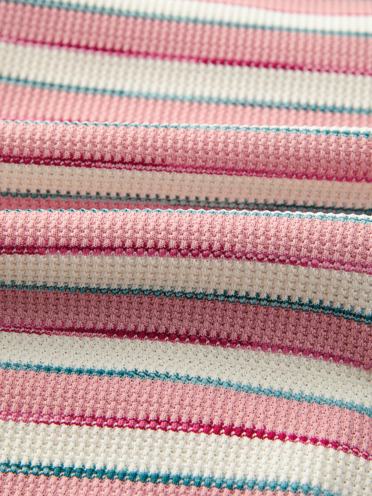 Stripe Stitched Detail Color Block Patchwork Oversized Top