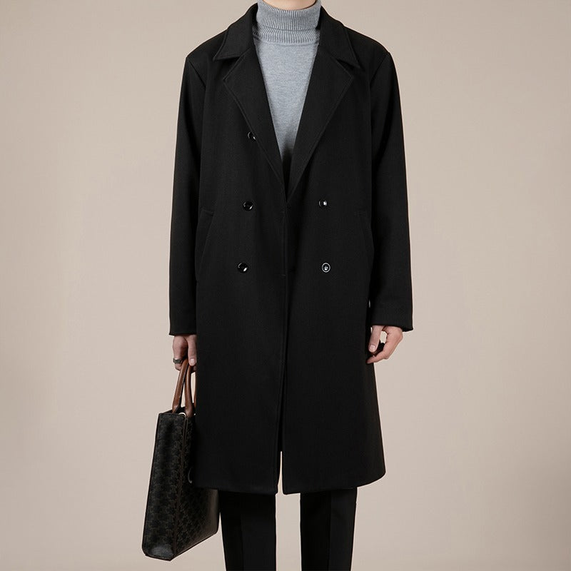 Autumn And Winter Trench Men&