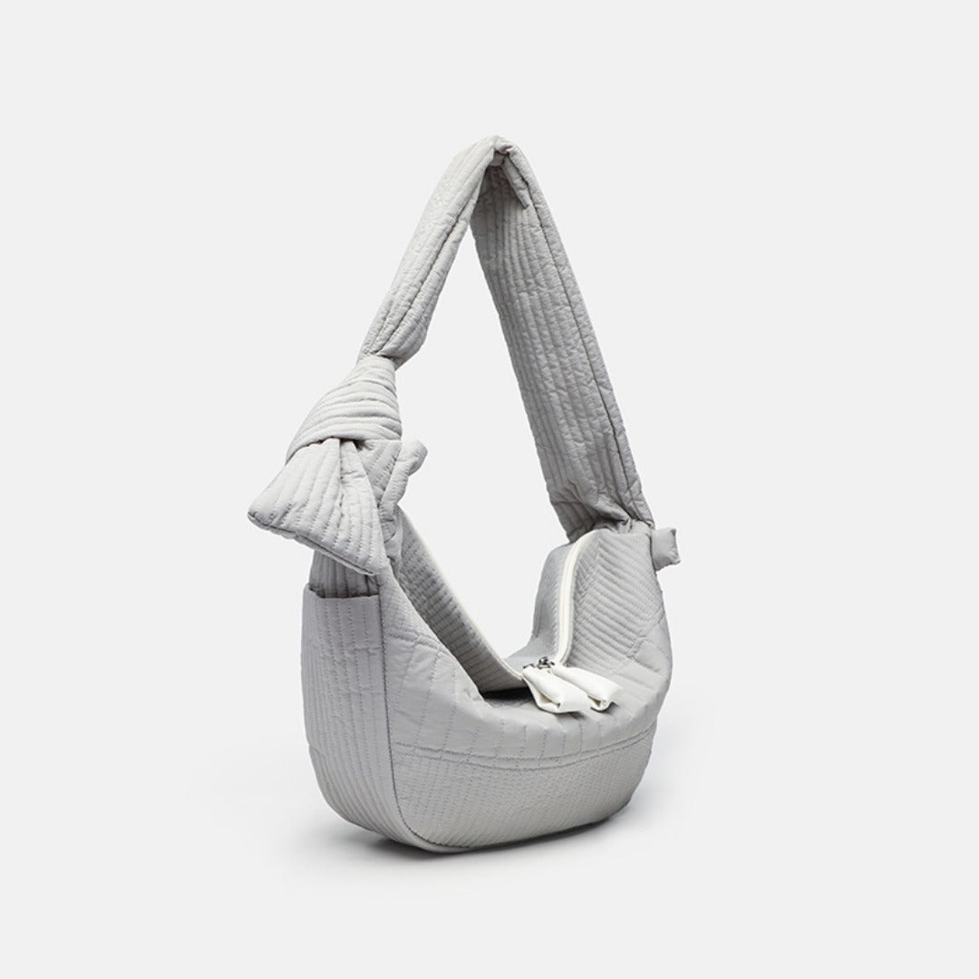 Elegant Folded Hobo Bag Ladies - Lightweight Large Capacity Shoulder Bag &amp; Casual Cloth Crossbody Bag