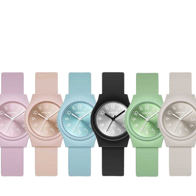 Casual Digital Scale Quartz Silicone Children&