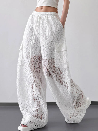 Lace Wide Leg Pants