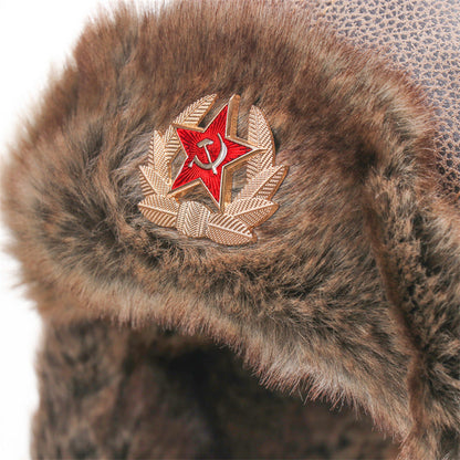 Waterproof Unisex Outdoor Soviet Badge Lei Feng Hat