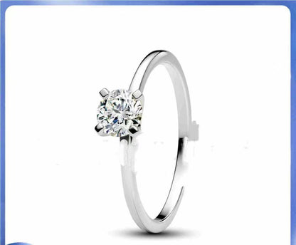 Wind Rounded Corner Moissanite Ring 18K Gold