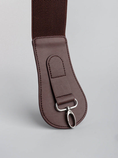 PU Elastic Wide Belt for Comfortable Fashion Fit