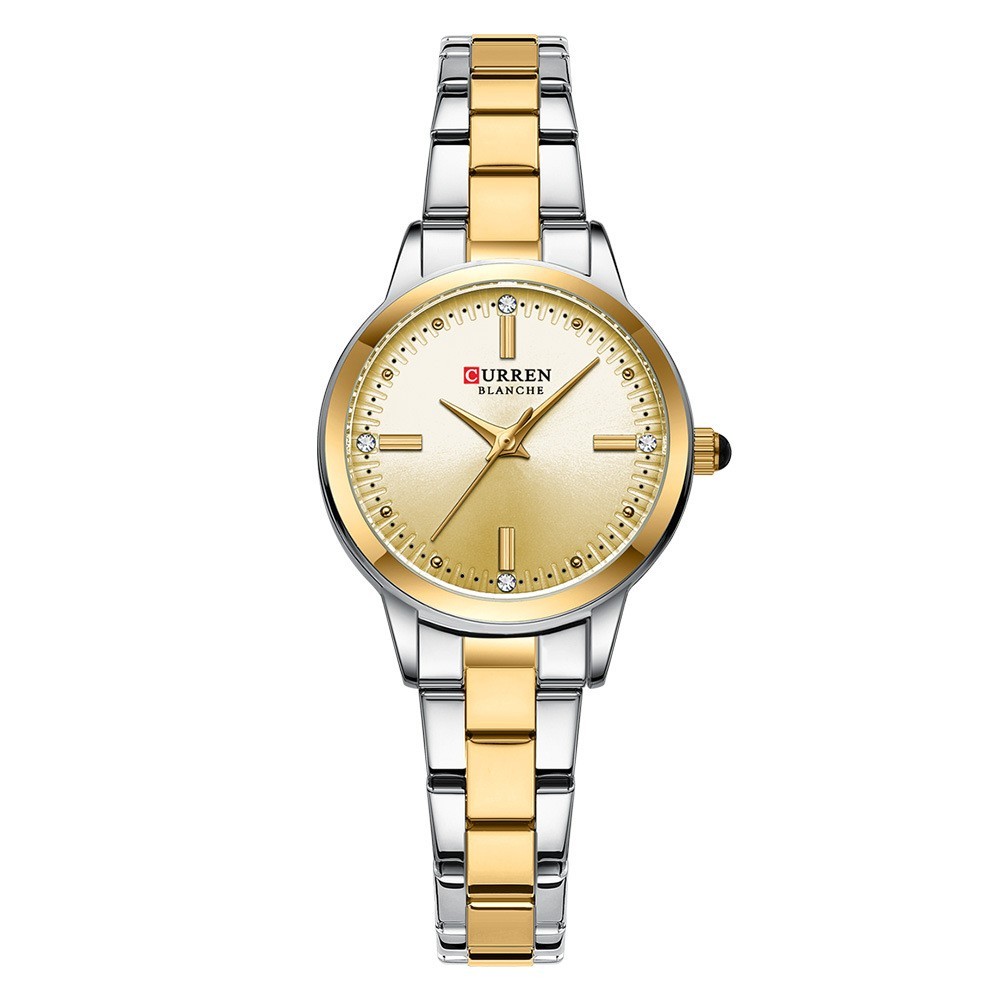 Quartz Steel Strap Rhinestone Women&