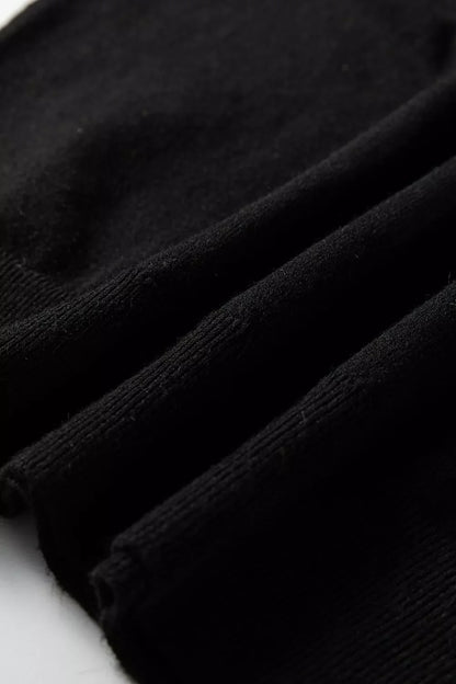 Contrast Striped Trim V Neck Varsity Sweater