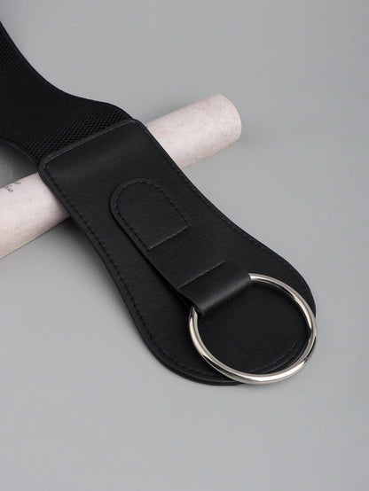 PU Elastic Wide Belt for Comfortable Fashion Fit