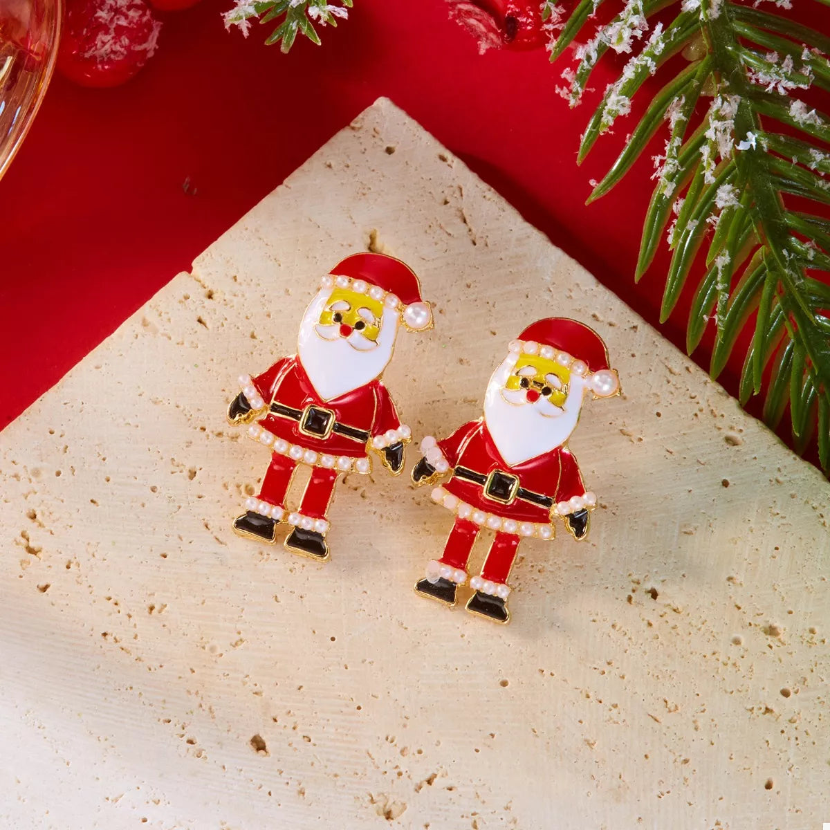 Christmas Santa Claus Stud Earrings
