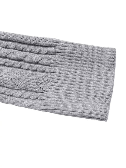 Cable Knit A-Line Sweater Dress