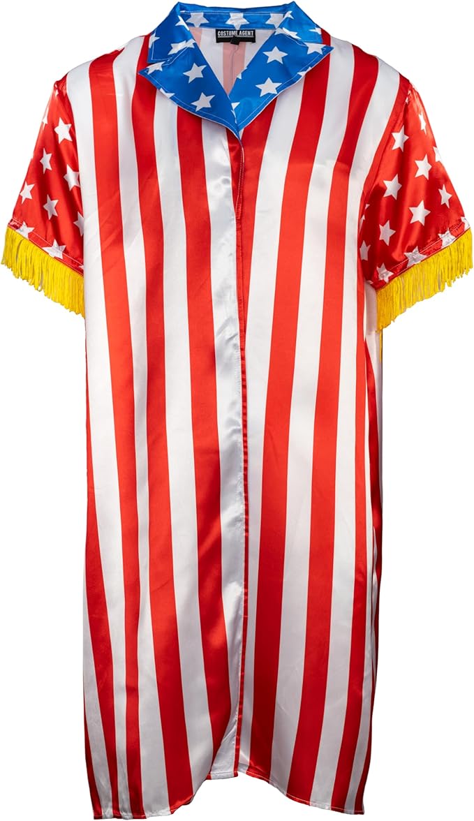 80s Sly Boxing Movie Part 3 Apollo Boxer Halloween Costume Cosplay 2-Piece Set