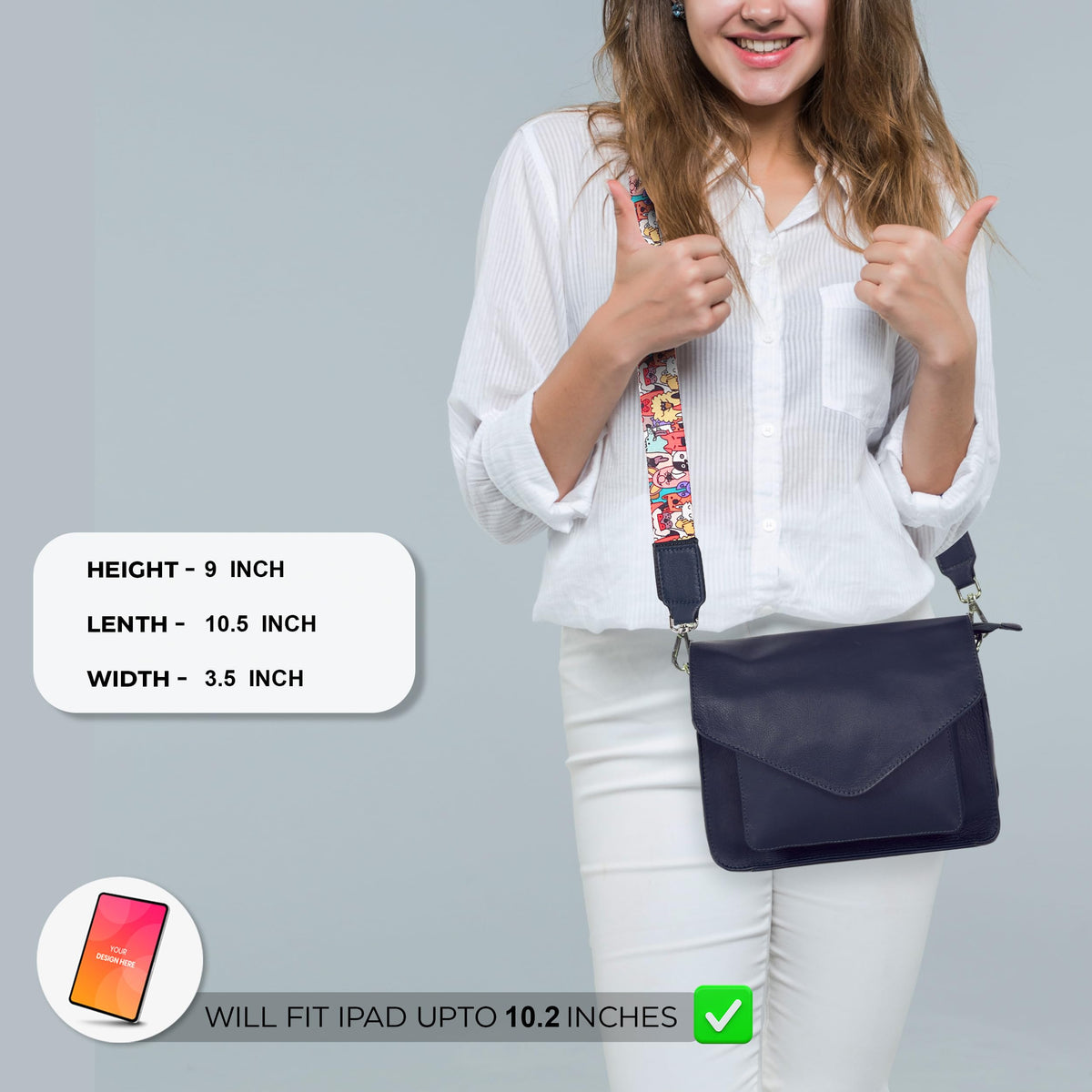 Leather Flapover Crossbody Handbag Purse for Women with Adjustable Strap &amp; Overflap Snap Closure Tote/Bag