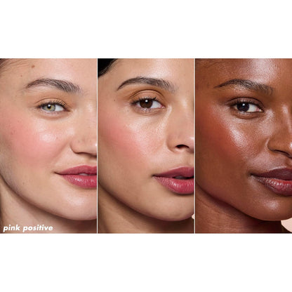 e.l.f. Sheer For It Blush Tint, Multi-Use, Long-Lasting Lip &amp; Cheek Makeup, Creates A Natural Flush Finish, Vegan &amp; Cruelty-Free, Plums Up