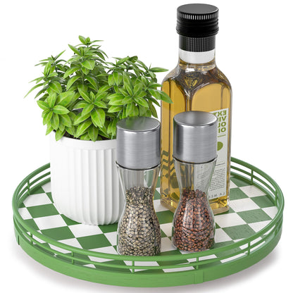 AMH Lazy Susan Wooden Organizer for Table Top