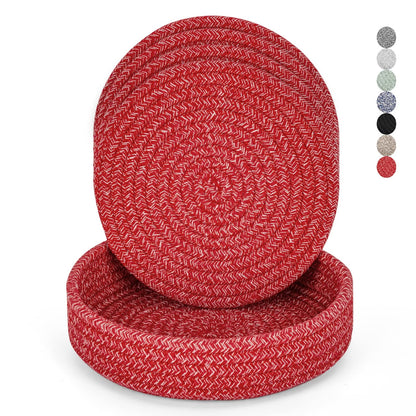 Heat-Resistant Trivet Set for Hot Pots &amp; Pans with Storage Basket