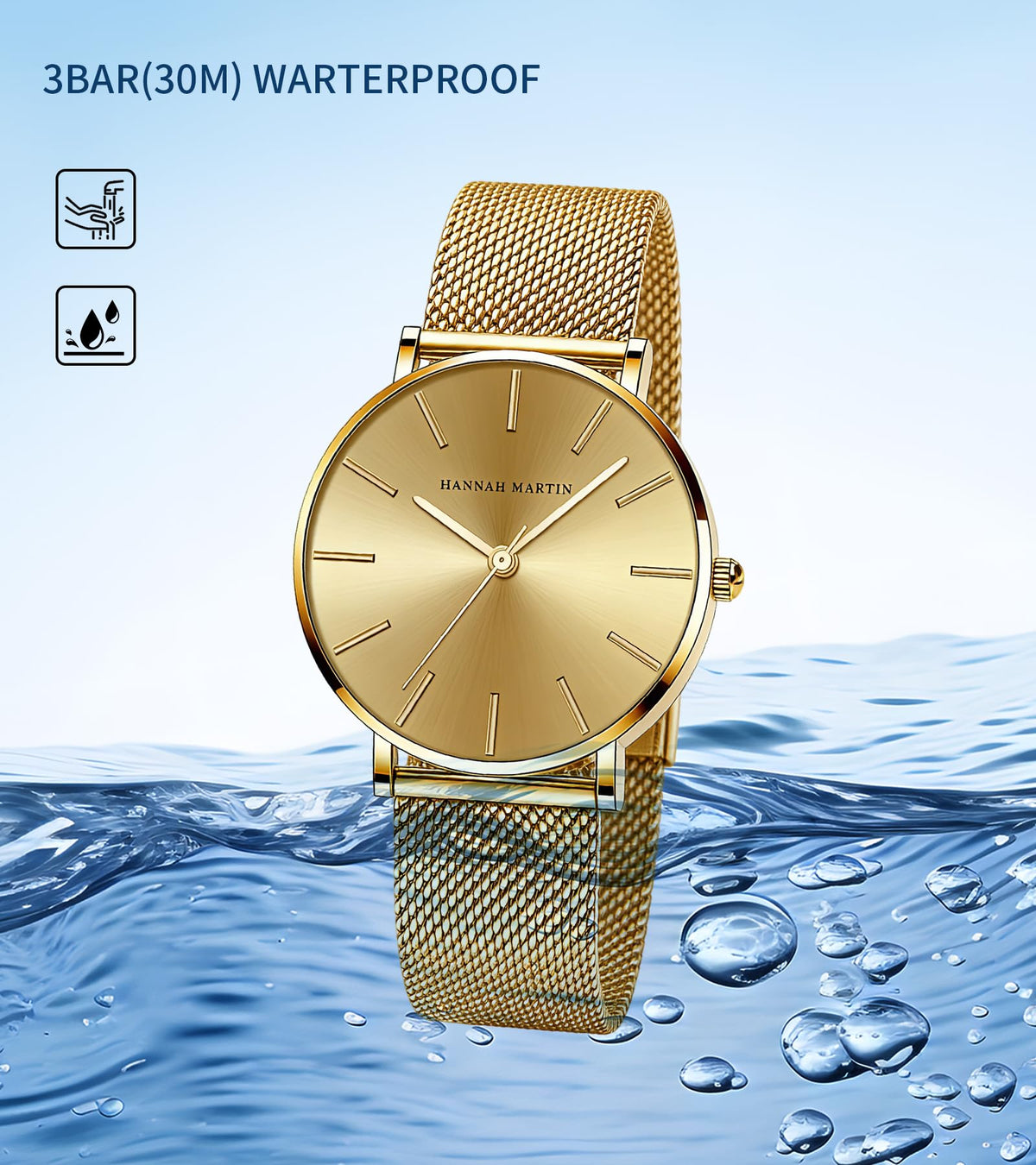 HANNAH MARTIN Watches for Women Analog Women&