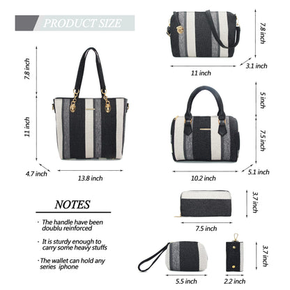 2E-youth Designer Purses and Handbags for Women Satchel Shoulder Bag Tote Top Handle Bag