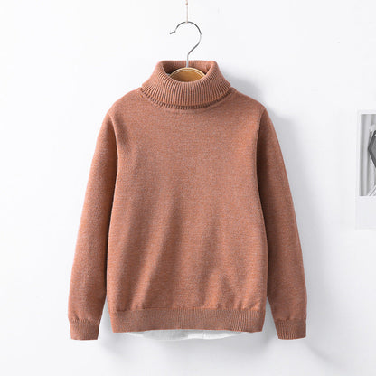 Autumn and winter high collar children&