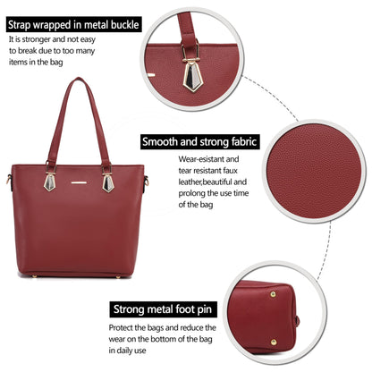 2E-youth Designer Purses and Handbags for Women Satchel Shoulder Bag Tote Top Handle Bag