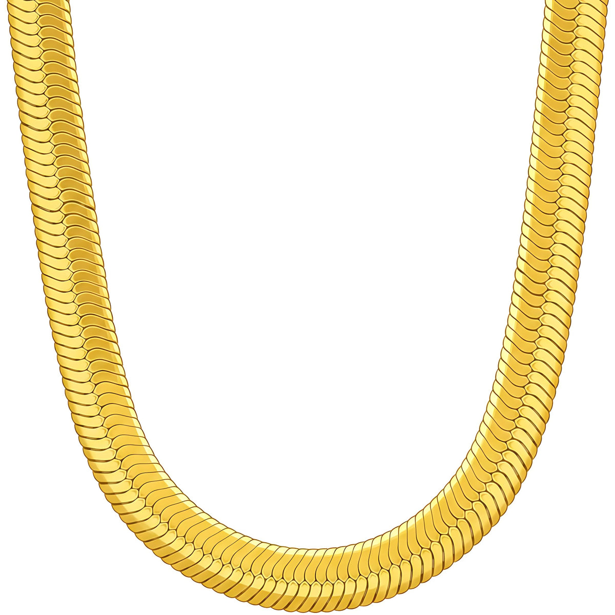 Premium Gold-Plated Stainless Steel Herringbone Chain Necklace – Waterproof, Tarnish Resistant &amp; Designed by UNCLE LOL
