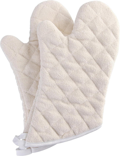 ARCLIBER Quilted Oven Mitts 1 Pair Heat Resistant Classic Kitchen