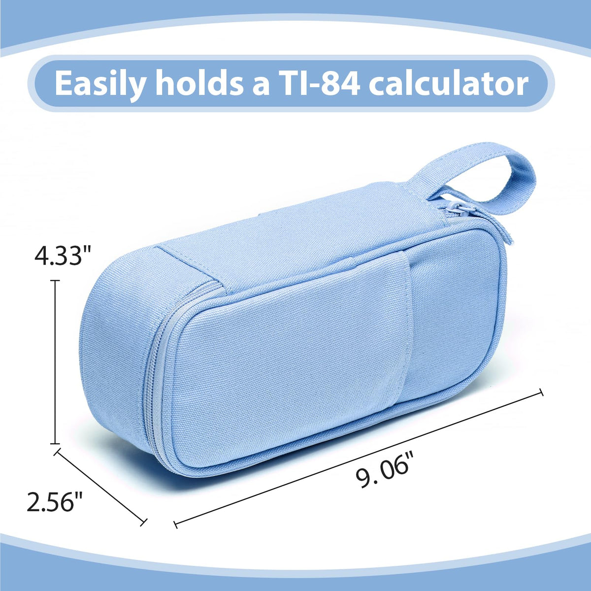 Large Pencil Case 1800ml - Heavy Duty Canvas School Supplies Organizer for Kids Students