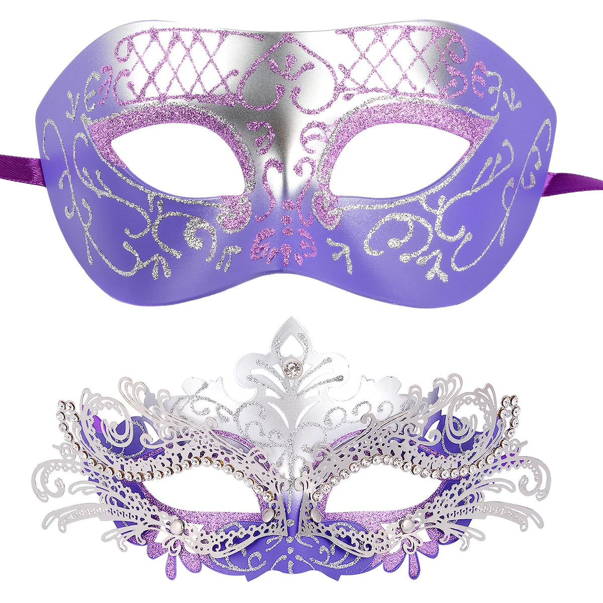 Masquerade Masks - Elegant Mardi Gras Party Masks - Premium Decorative Masks for Women and Men