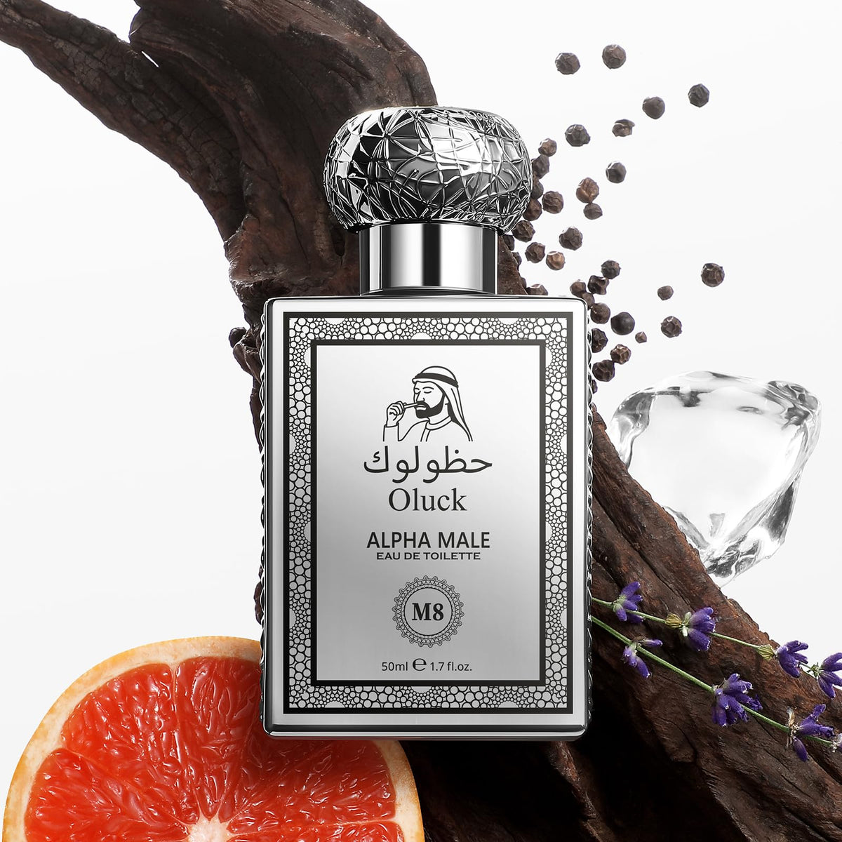 Oluck Gulf Night Perfume M7 Cologne for Women &amp; Men, Lemon Pineapple Nutmeg Cedarwood Vanilla Notes, Middle Eastern Fragrance