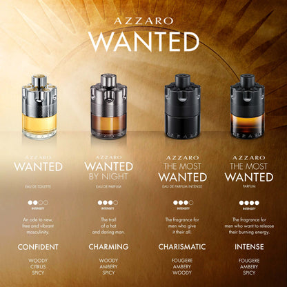 Azzaro The Most Wanted Parfum - Intense Mens Cologne - Spicy &amp; Seductive Fragrance for Date Night - Lasting Wear - Irresistible Luxury Perfumes for Men