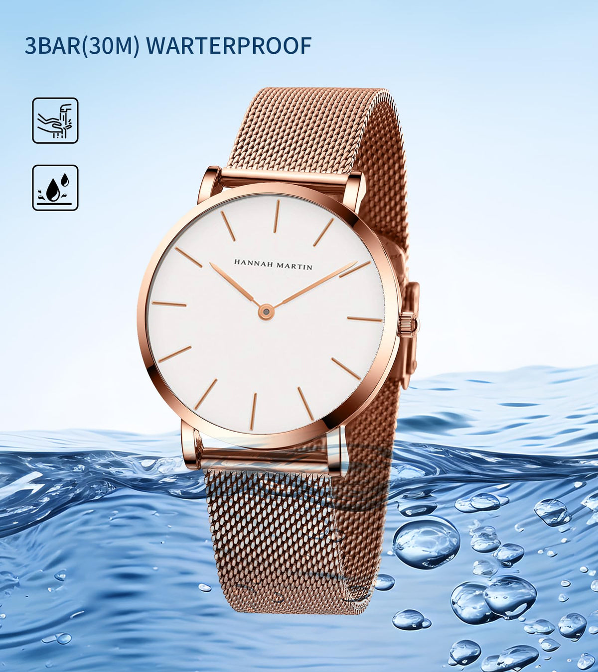 HANNAH MARTIN Watches for Women Analog Women&