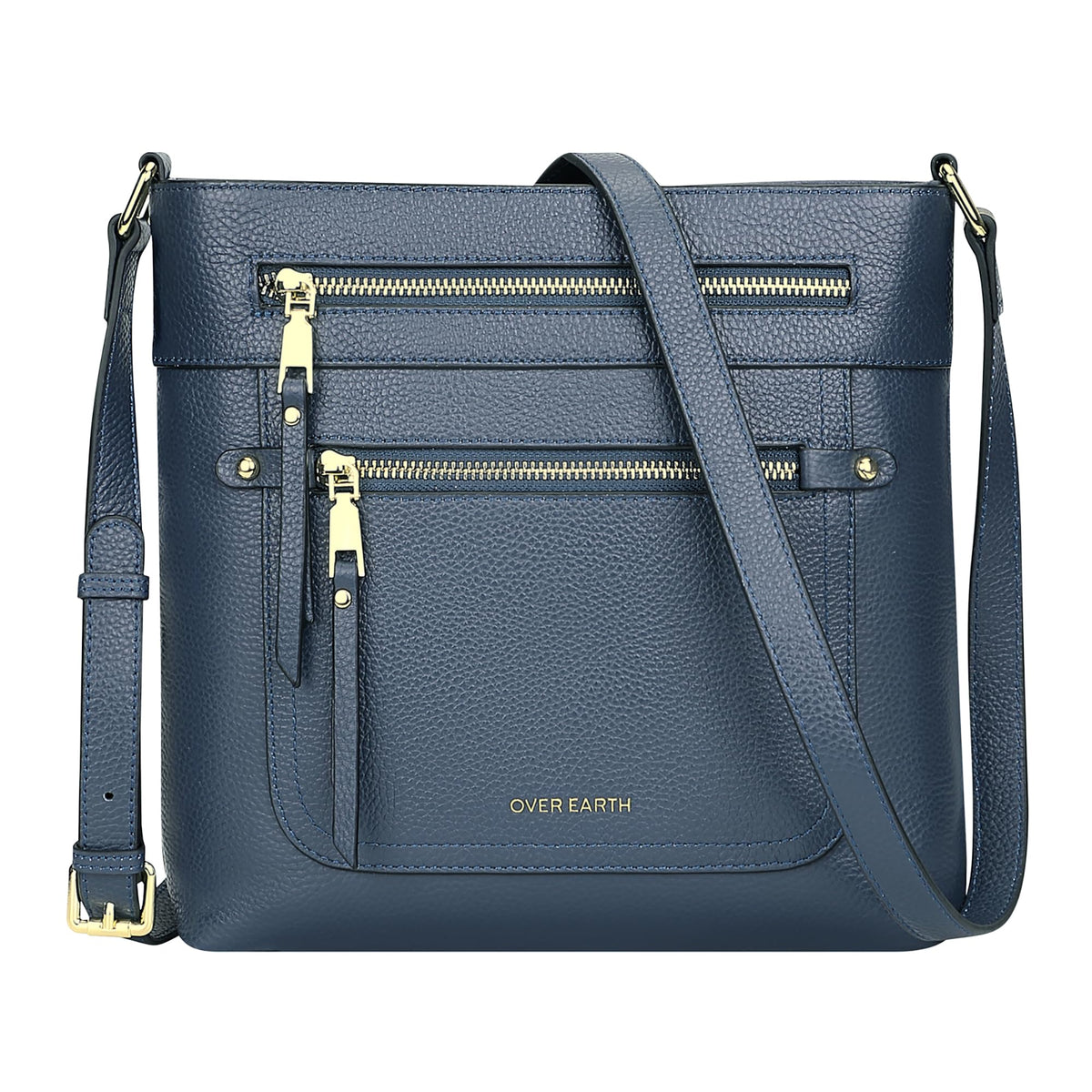 Over Earth Crossbody Bags for Women Leather Purses for Ladies with Multiple Pockets