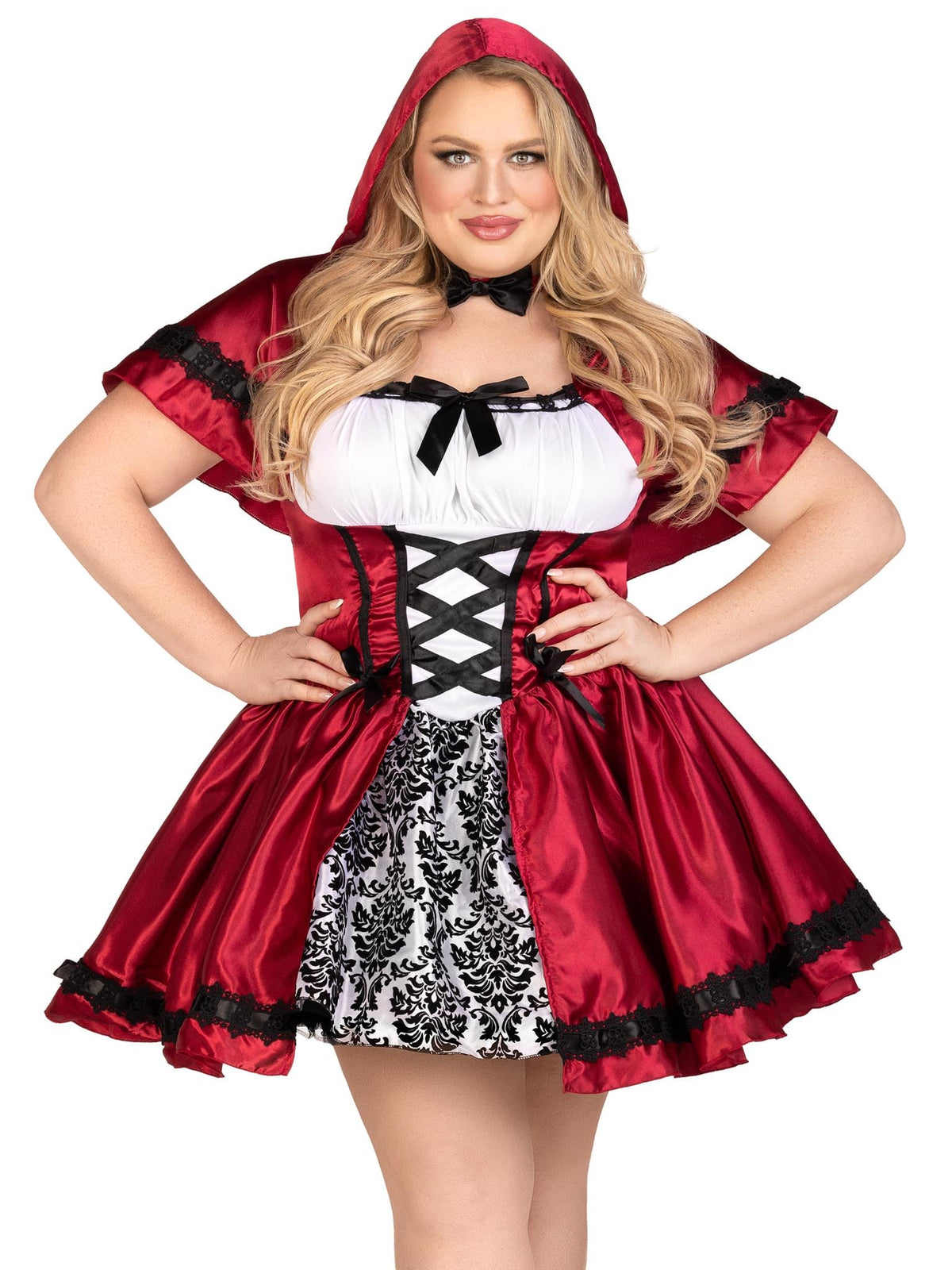 Gothic Red Riding Hood Costume - Women&