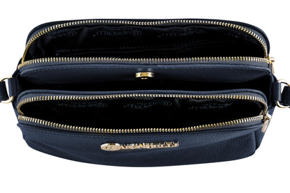 Baroncelli Crossbody Bag Made in Italy with Long Stripe Genuine Italian Soft Leather