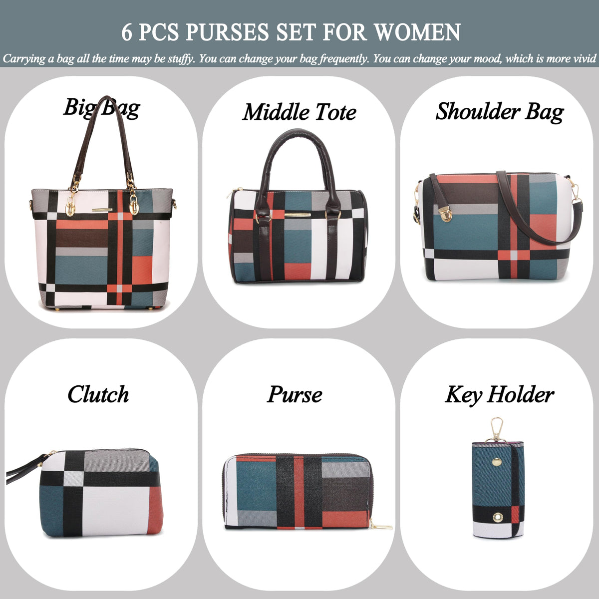 2E-youth Designer Purses and Handbags for Women Satchel Shoulder Bag Tote Top Handle Bag