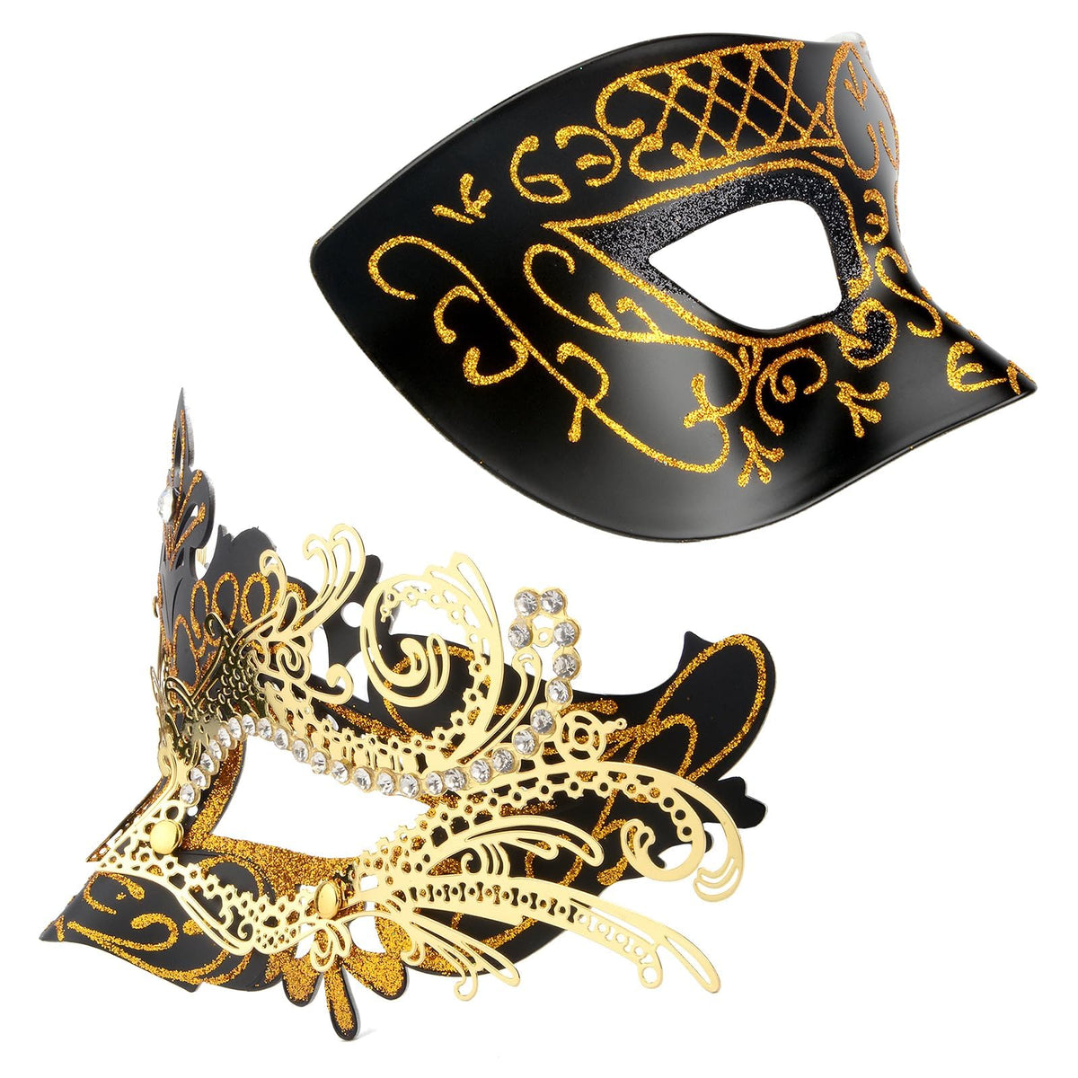 Masquerade Masks - Elegant Mardi Gras Party Masks - Premium Decorative Masks for Women and Men