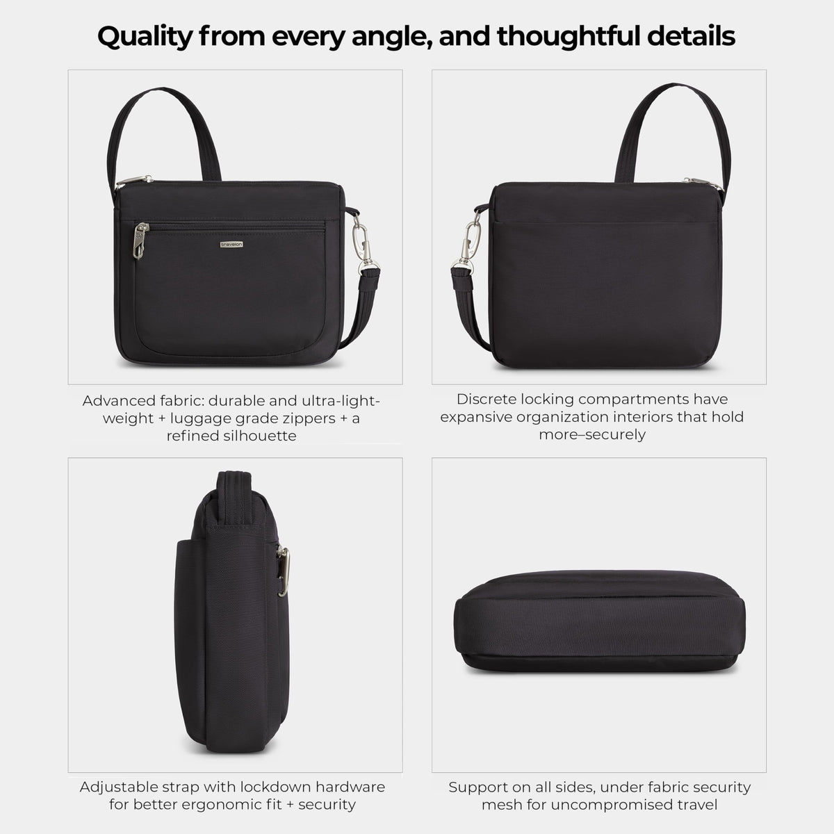 Travelon Anti-Theft Classic Small East/West Crossbody