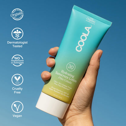 COOLA Organic Sunscreen SPF 30 Sunblock Body Lotion, Dermatologist Tested Skin Care For Daily Protection, Vegan And Gluten Free, 5 Fl Oz