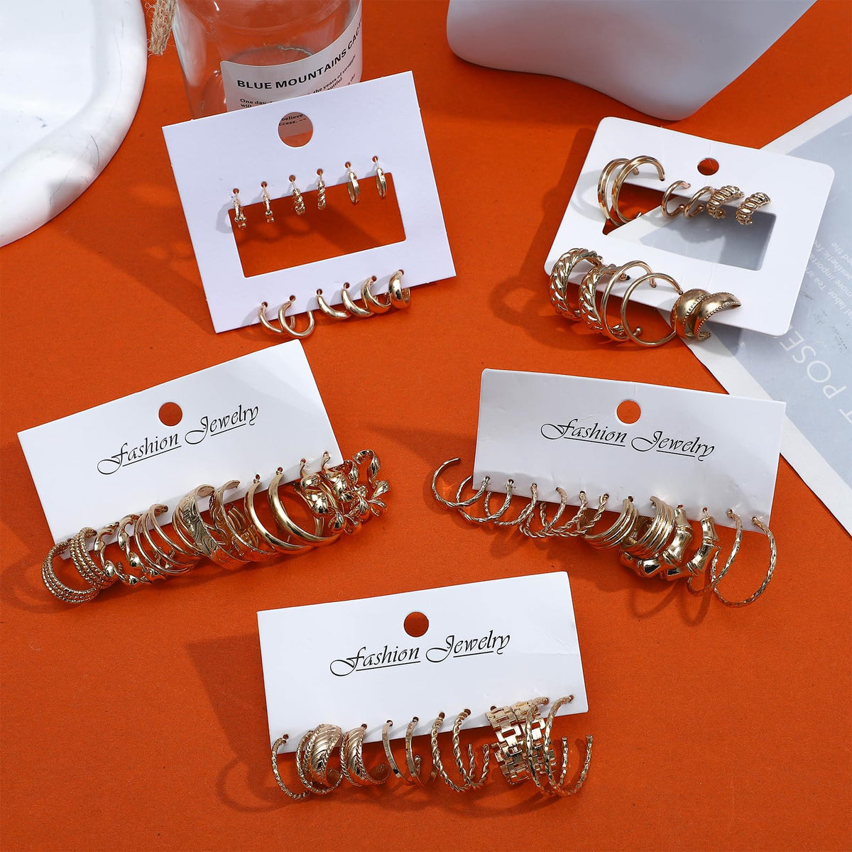 69-Piece Gold Jewelry Set for Women | Necklaces, Bracelets &amp; Earrings